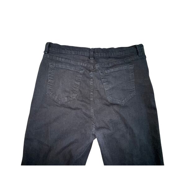 Vtg Y2K Not Your Daughters Jeans (NYDJ) Tummy Tuck Bootcut Black Denim Sz 16 - Picture 3 of 5